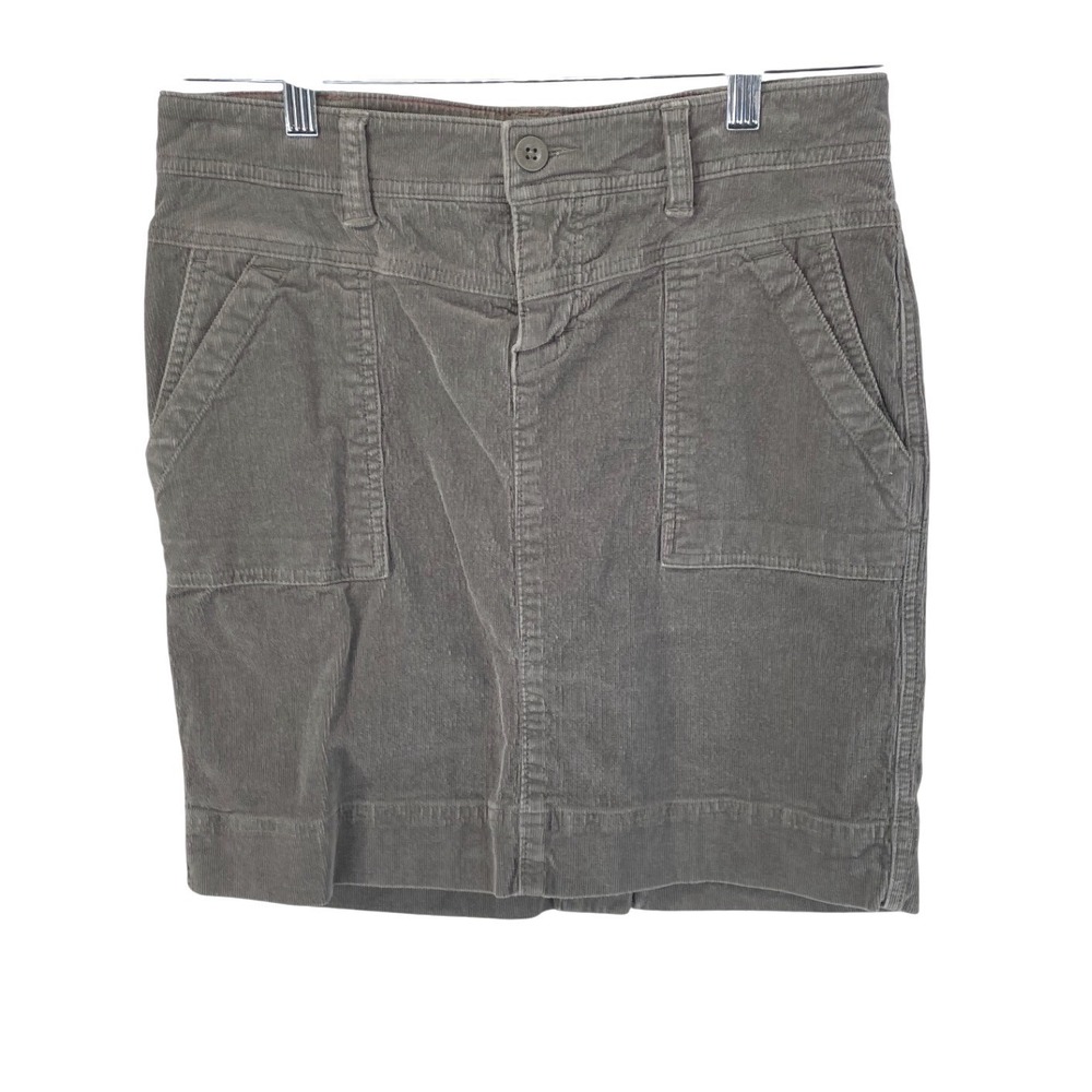 The North Face Women's Corduroy Skirt Size 4 Taupe‎ Gray Utility Pockets Outdoor